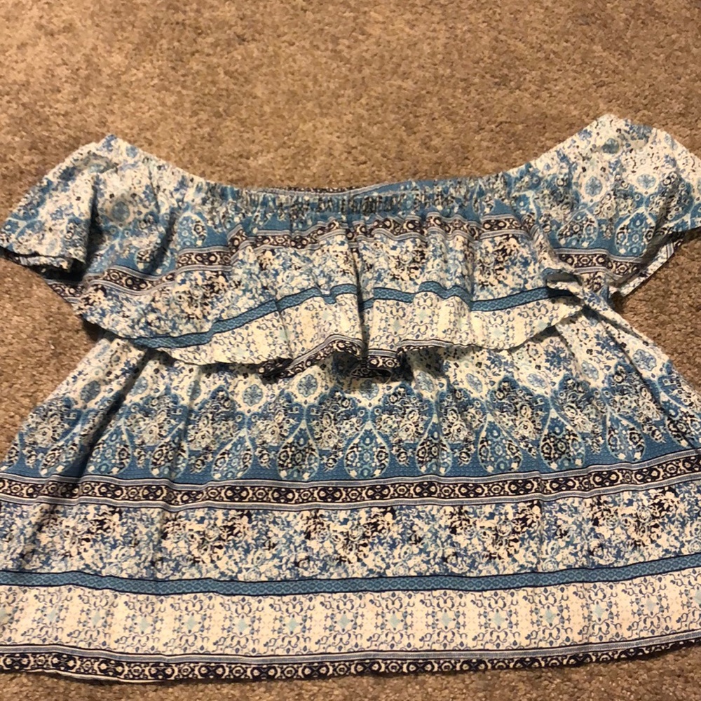 Off the shoulder crop top